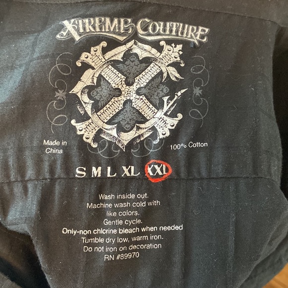 EXTREME COUTURE Men’s button up - Picture 9 of 10
